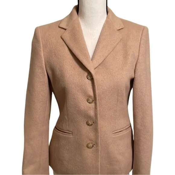 Talbots camel deals hair blazer